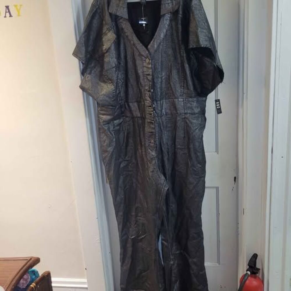 Ashley Stewart Metallic Jumpsuit